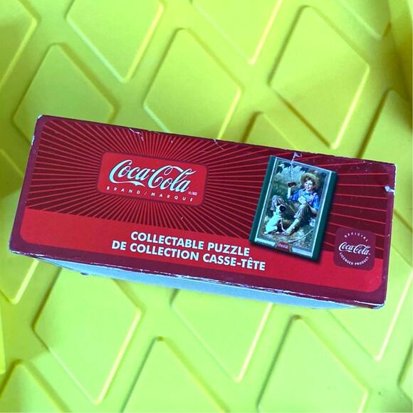 Vintage Coca Cola Puzzle Collectable 500 Pieces Barefoot Boy Norman Rockwell - Picture 3 of 6